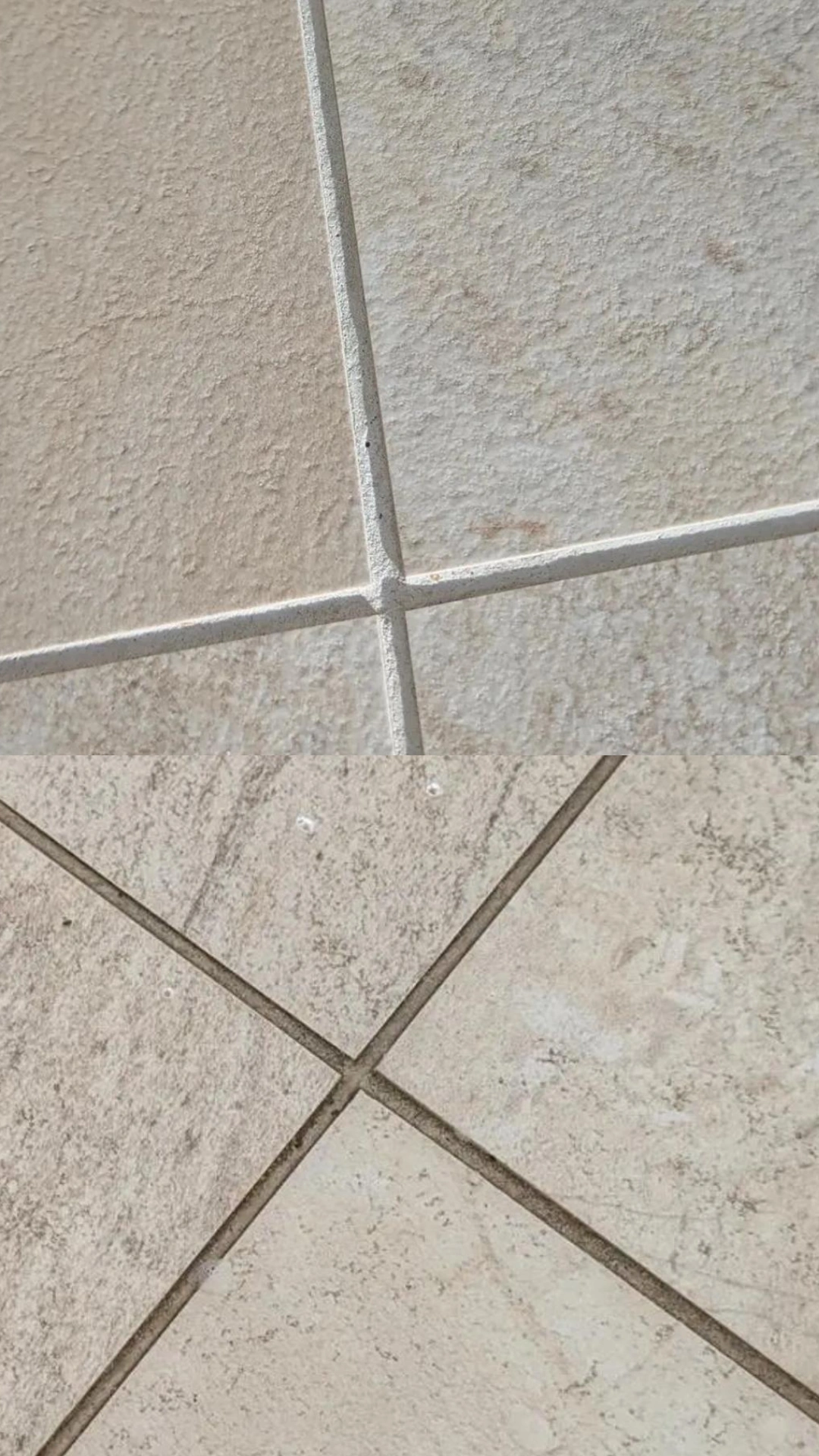 Bio Bliss Solutions tile stone cleaning before and after